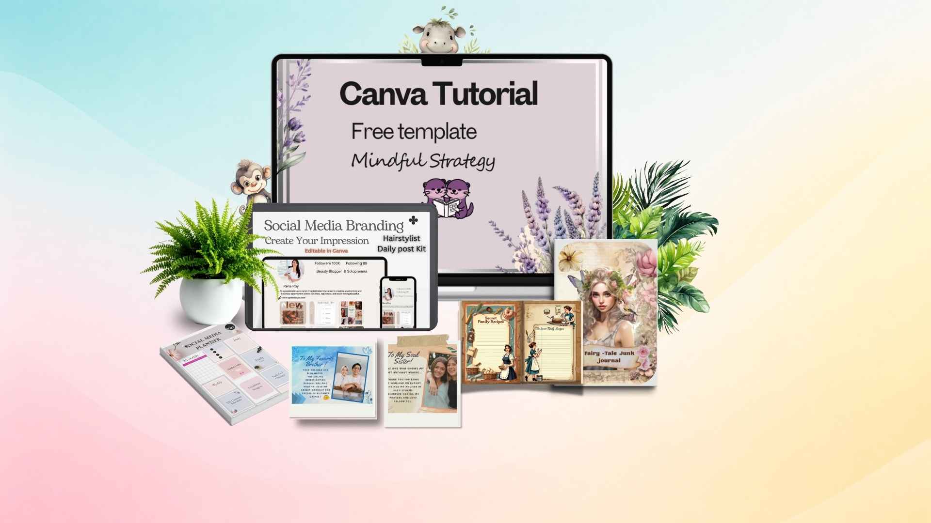 Canva tutorial and free template